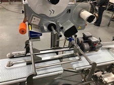 Split Conveyor with Starwheel Inkjet Printer/Labeler