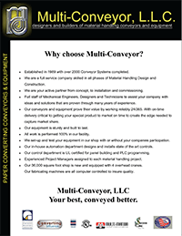 Multi-Conveyor overview brochure
