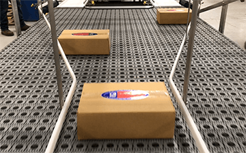 dual lane hand pack conveyor