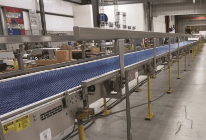 Long view of conveyor from end to end
