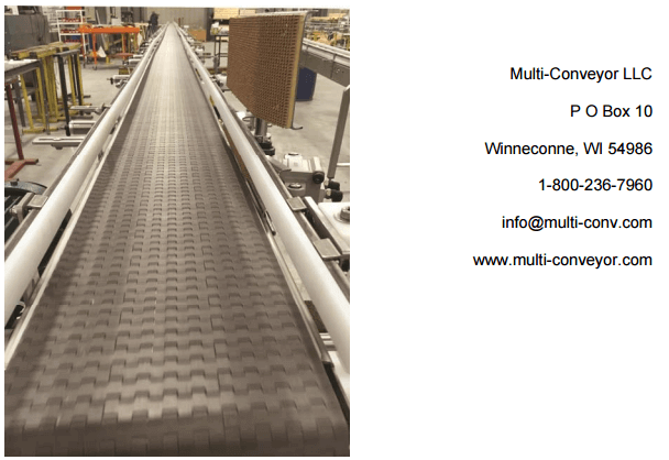 Long view of conveyor belt from one end to the other
