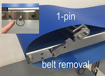 single pin belt removal