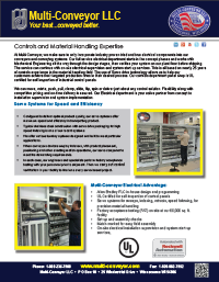controls electronics and servo systems by Multi-Conveyor