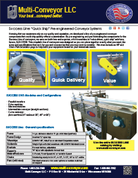 quick ship conveyors - standard ready made conveyors